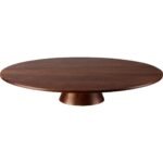 Wooden cake plate