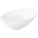 Assymetric bowl white