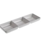 Triple dish melamine