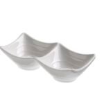 Square cup 2 compartment melamine