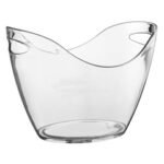 Acrylic champagne bucket oval